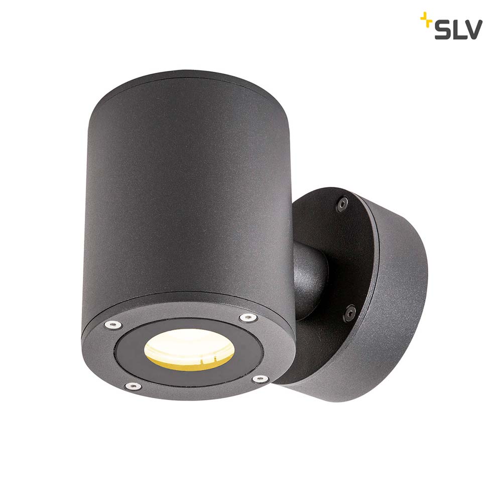 S.Luce SLV Sitra Up&Down LED Außen-Wandaufbauleuchte Anthrazit IP44