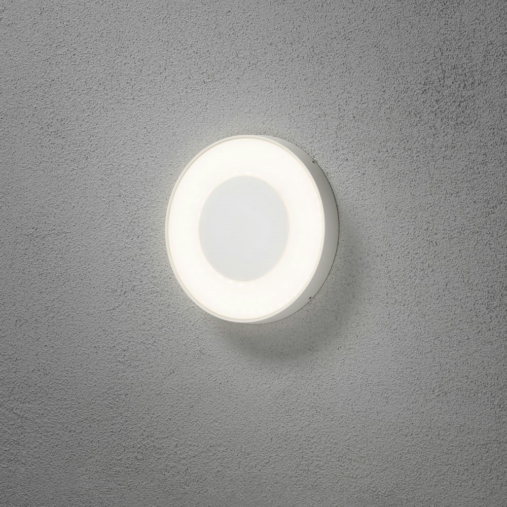 Carrara LED Außenwand- & Deckenlampe Ø 27cm CCT Weiß thumbnail 1