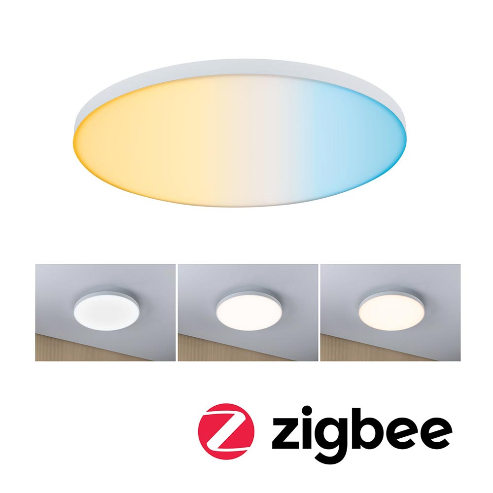 S.Luce LED Panel Smart Home Zigbee Velora CCT Rund 40cm Weiß