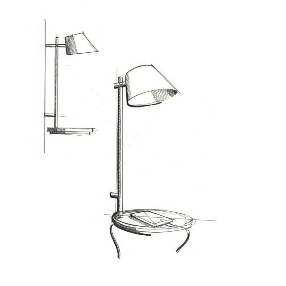Design for the People LED Wandlampe Stay mit USB Grau zoom thumbnail 3