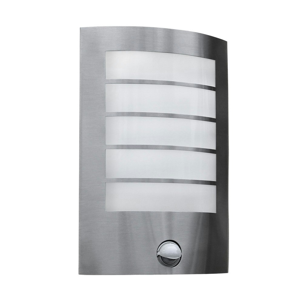 LED Außen-Wandlampe Slim mit Sensor IP44 Edelstahl thumbnail 2