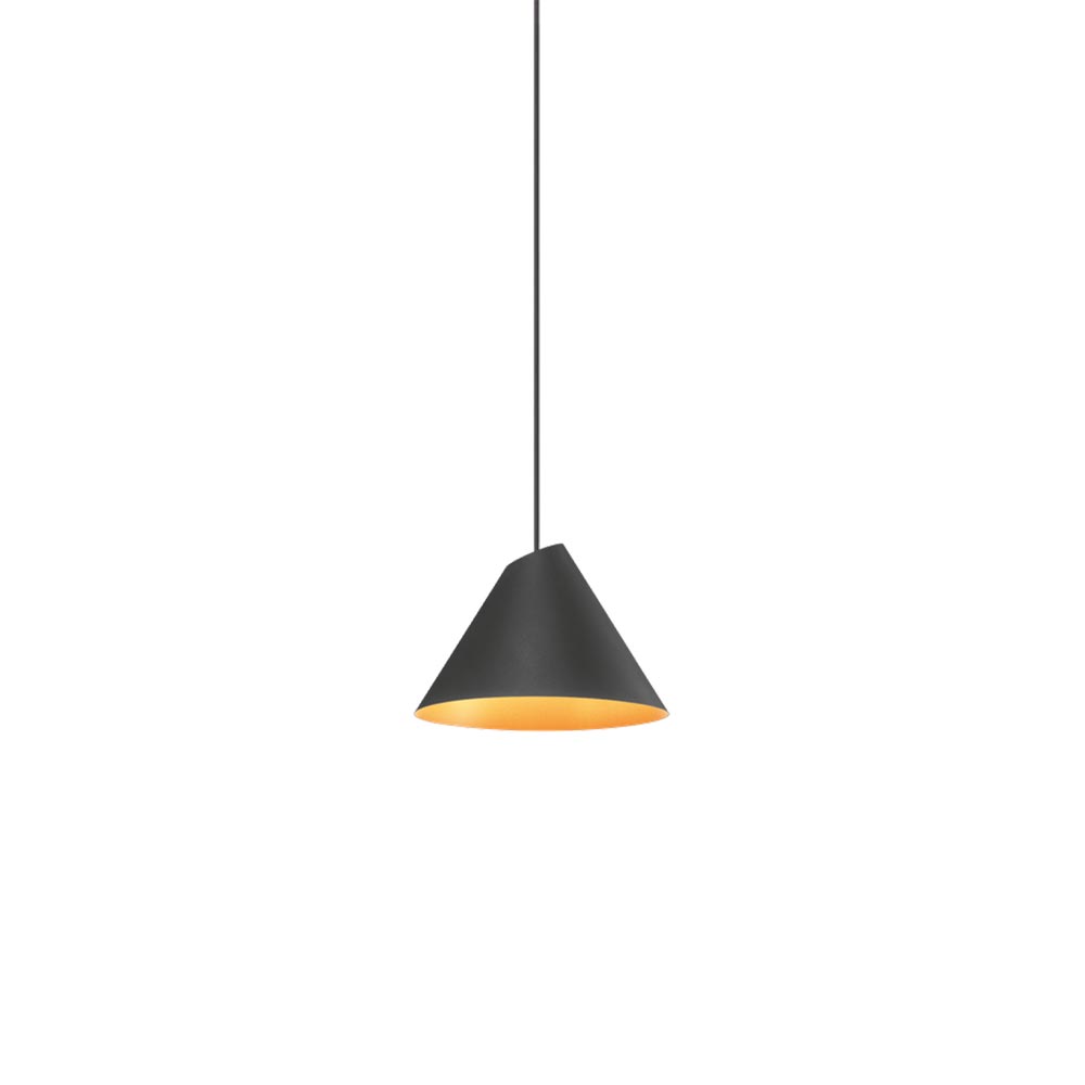 S.Luce Wever & Ducre LED Hängeleuchte Shiek S 620lm Schwarz, Goldfarben