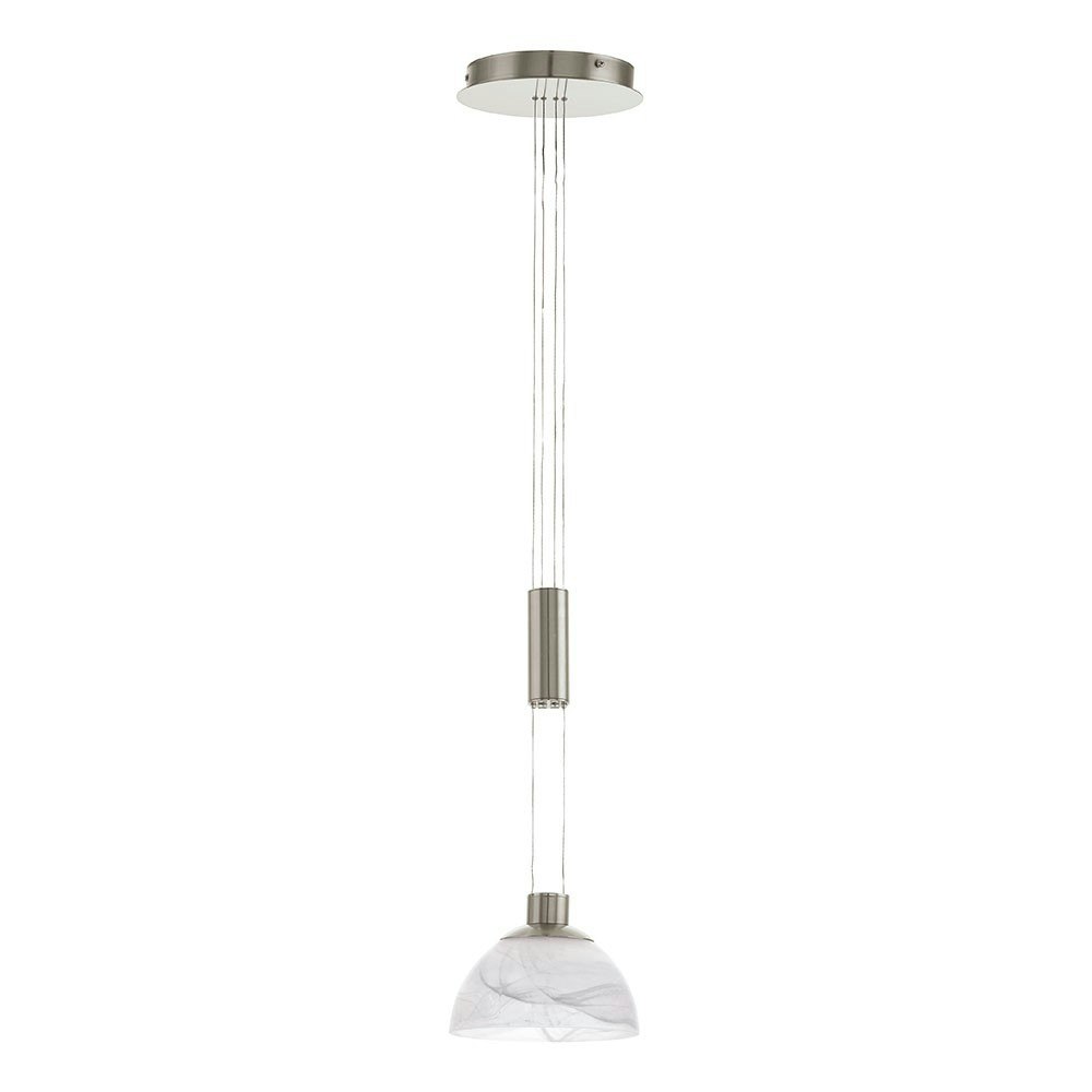 Montefio LED Hängeleuchte Ø 18,5cm Weiß, Nickel-Matt 