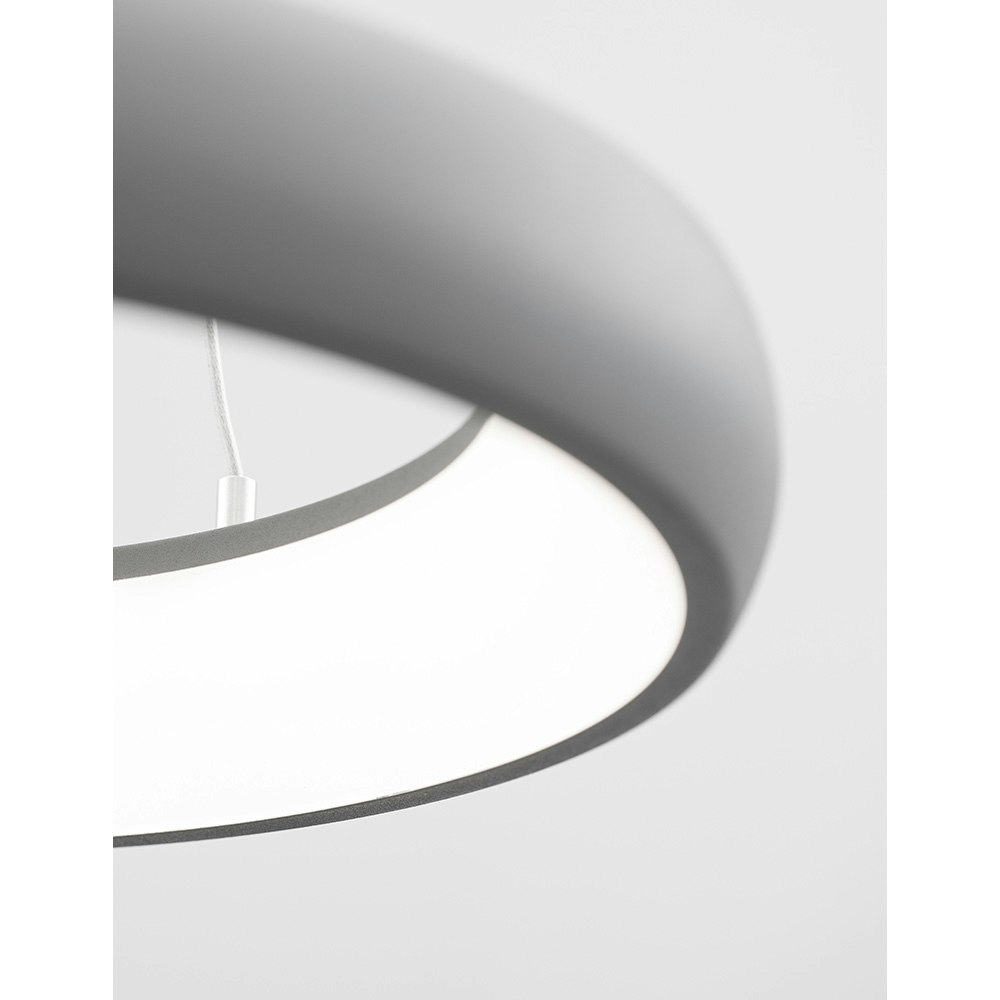 Nova Luce Albi LED Metall Hängeleuchte Grau thumbnail 6