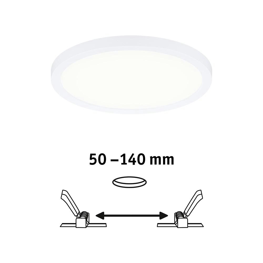 VariFit LED Einbaupanel Areo Rund Weiß Ø 17,5cm 2