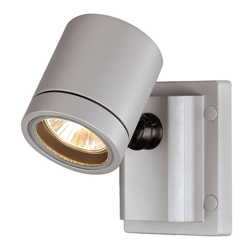 S.Luce SLV New Myra Wall Wandleuchte silbergrau GU10 max. 50W IP55