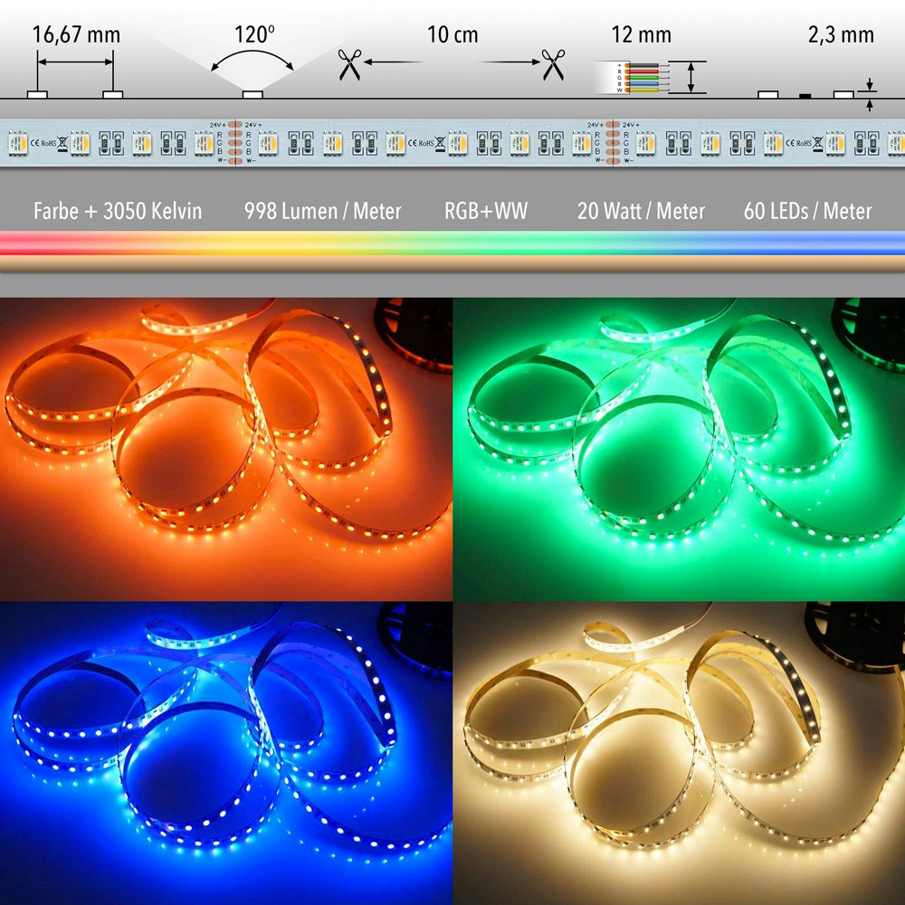 LED-Schnapparmband, 2 Stück, blau & grün, Nylon, Lichttechnik /  Beleuchtung, Büro & Haushalt