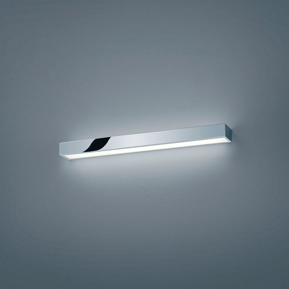 S.Luce LED Wandlampe Theia Lichtboard 60cm IP44 Chrom, Glas