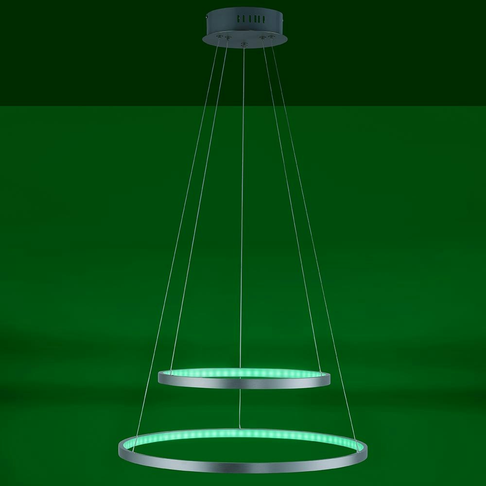 LED runde Pendelleuchte LS-Circle Ø 52cm RGB+CCT Stahl thumbnail 5