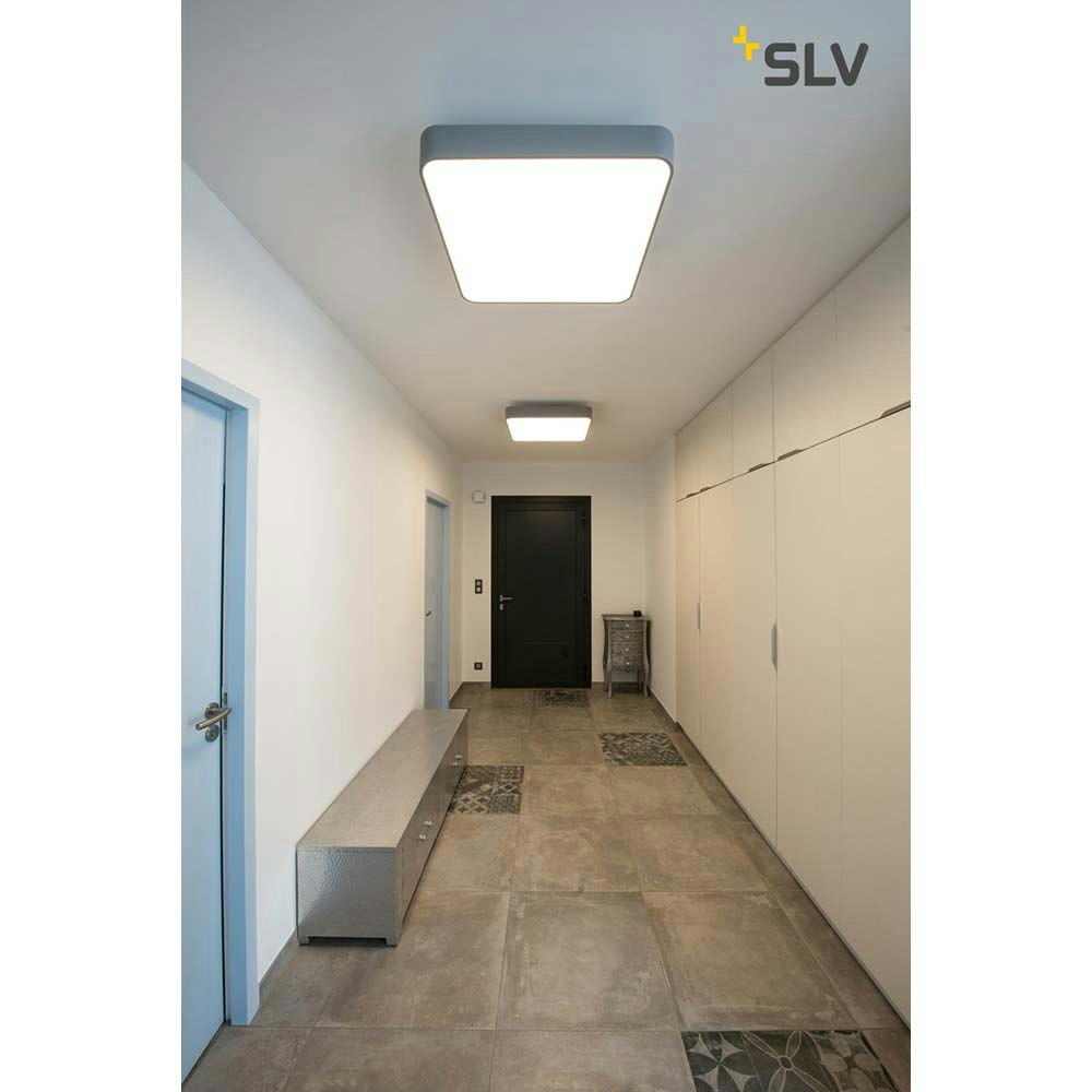 SLV Medo 60 Square LED Deckenleuchte Silbergrau 1-10V 3000K thumbnail 3