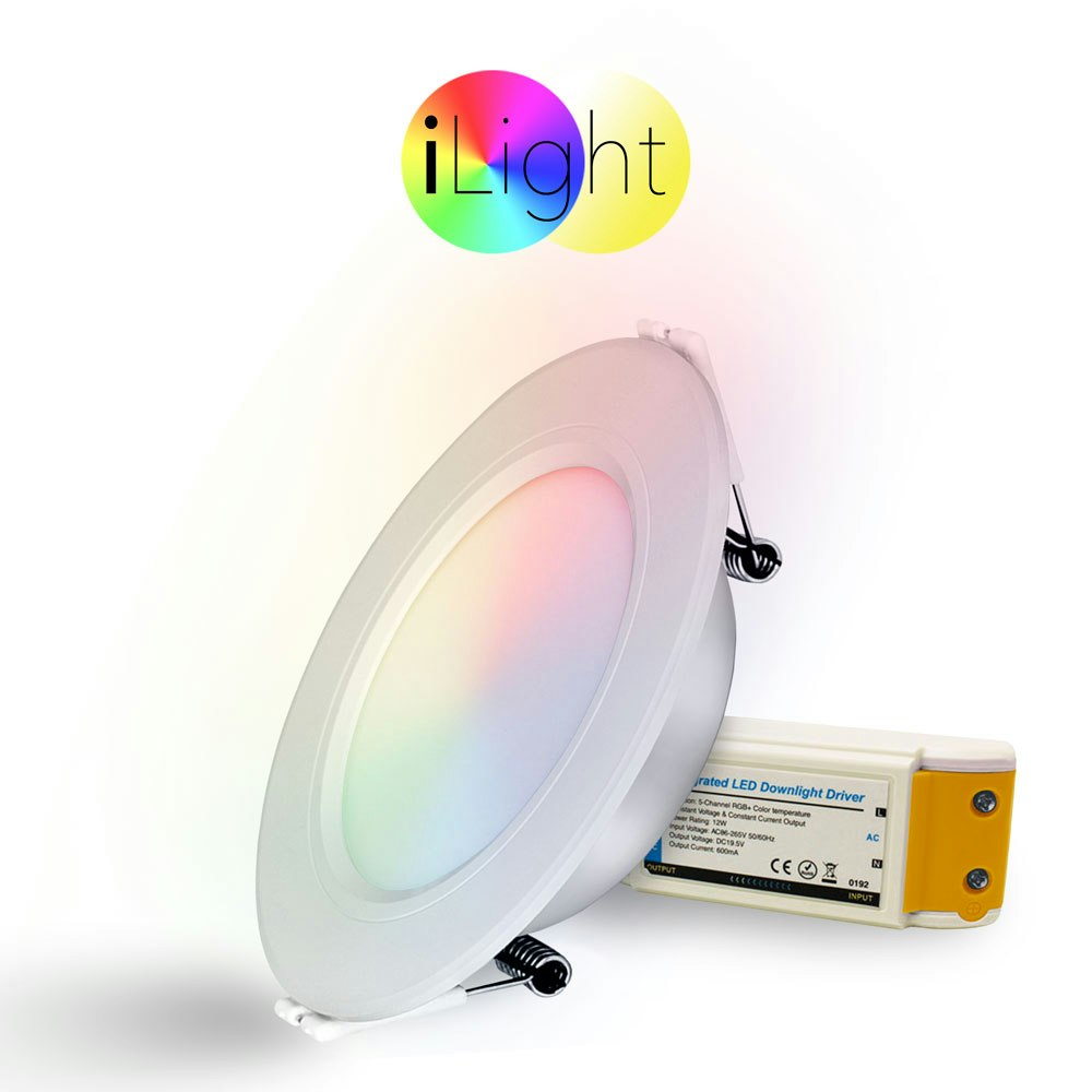 s.LUCE LED-Einbaupanel iLight Ø12cm 600lm RGB + CCT zoom thumbnail 1