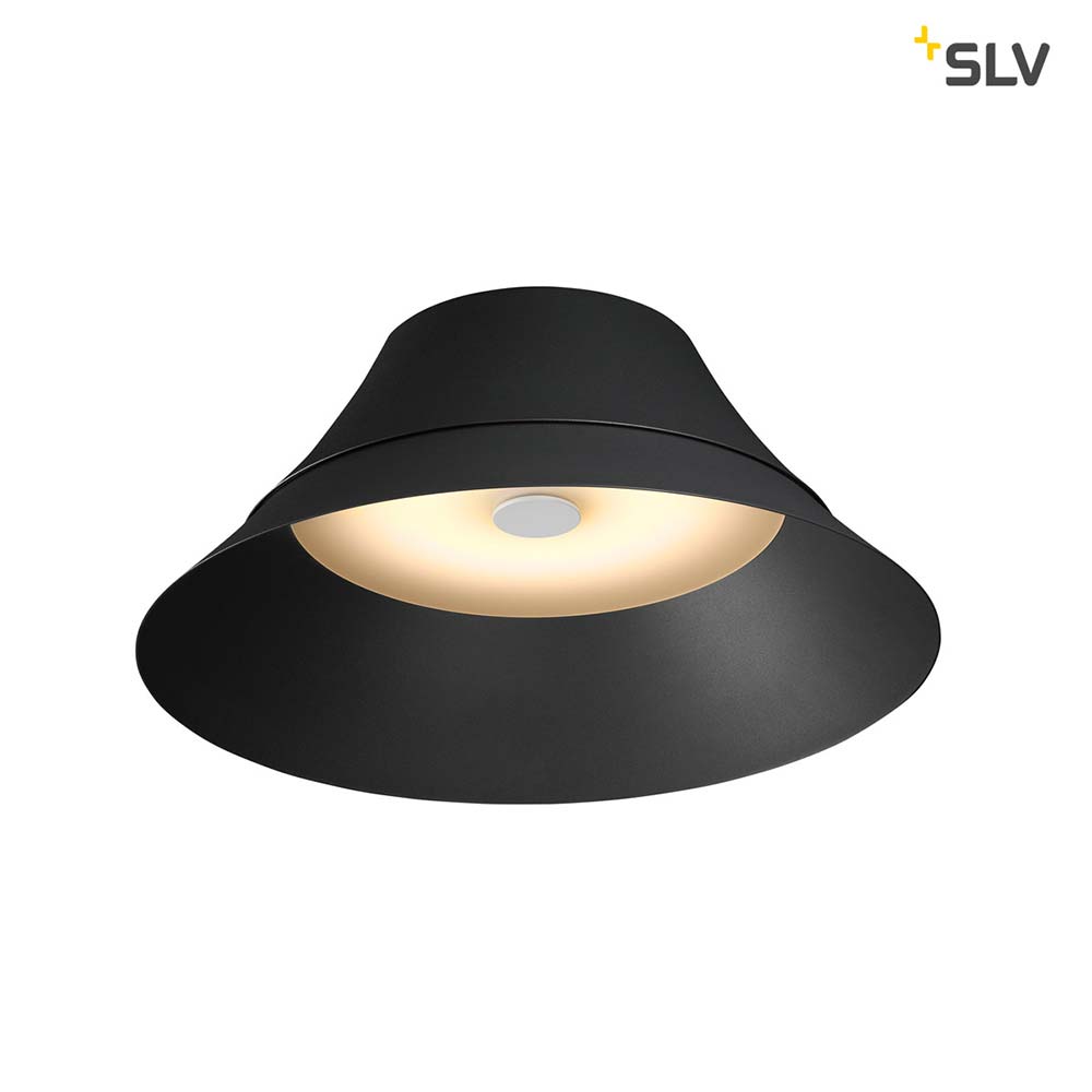 S.Luce SLV Bato 45 LED Deckenaufbauleuchte Schwarz