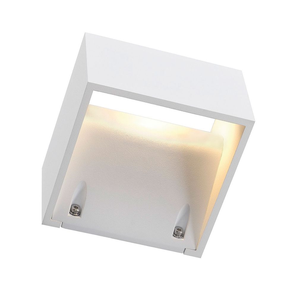 S.Luce SLV LOGS Wall Wandleuchte eckig weiß 6W LED Warmweiß