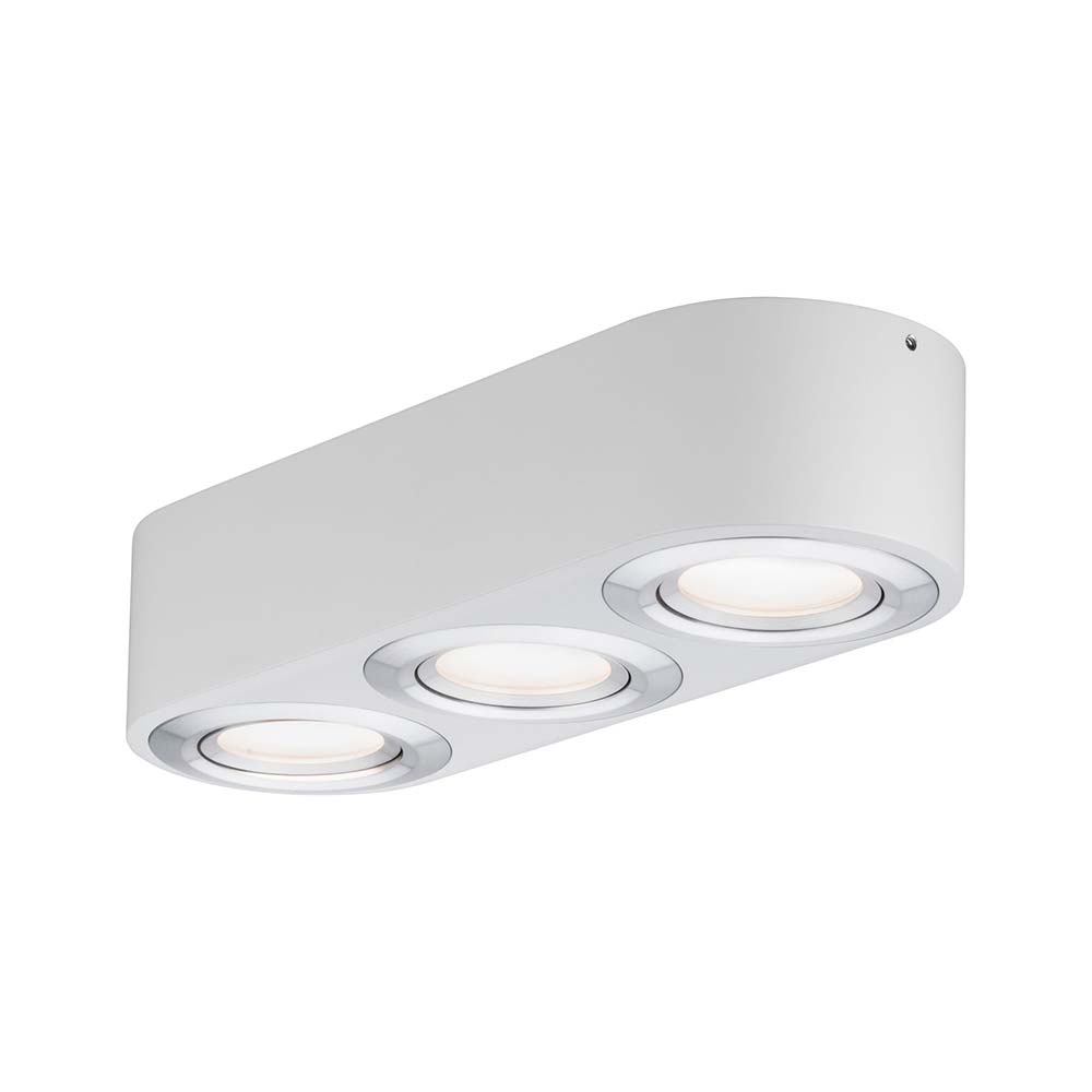 S.Luce Wandleuchte Argun LED 3x4,8W Weiß Alu-Gebürstet