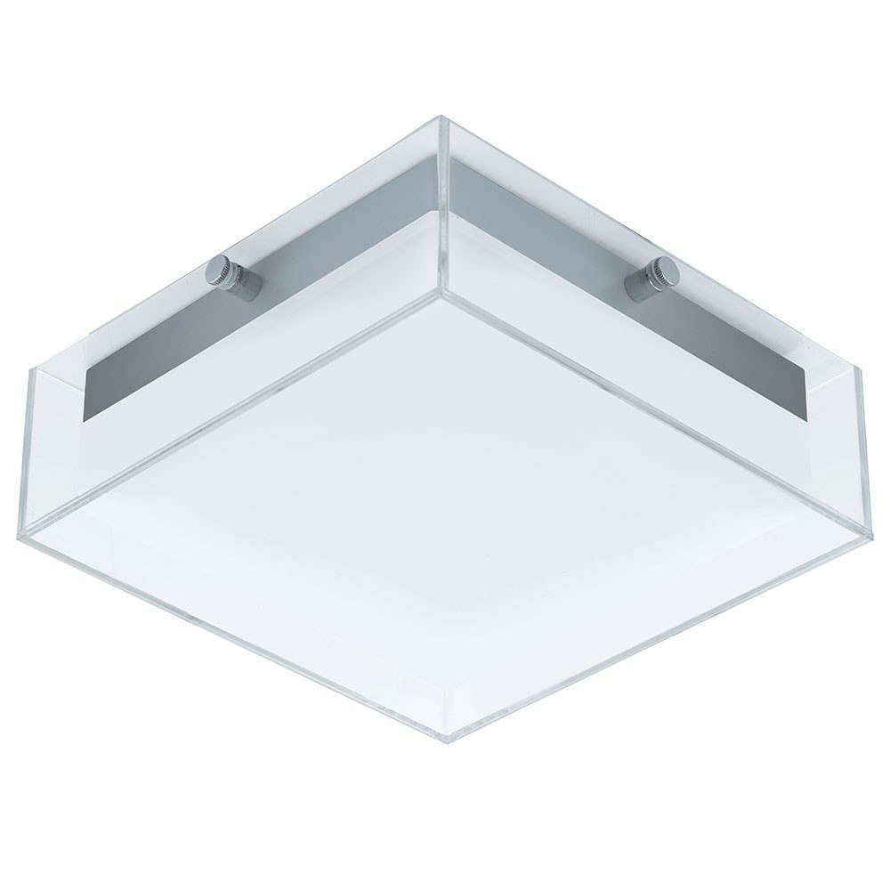 LED Glas Außen-Wand- & Deckenleuchte Banff 820lm Silber 