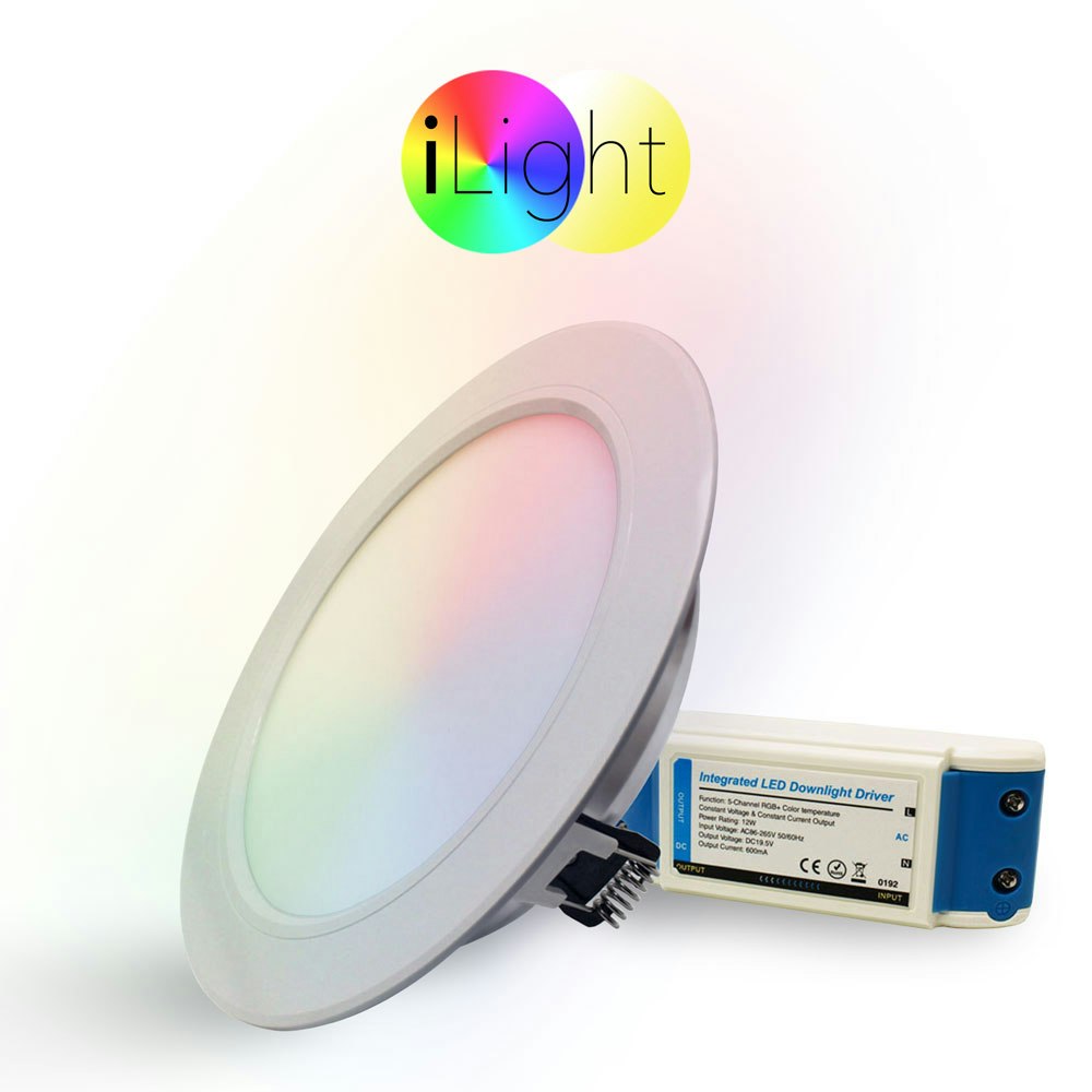 iLight LED-Einbaupanel Ø18cm 1056lm RGB + CCT
                                        