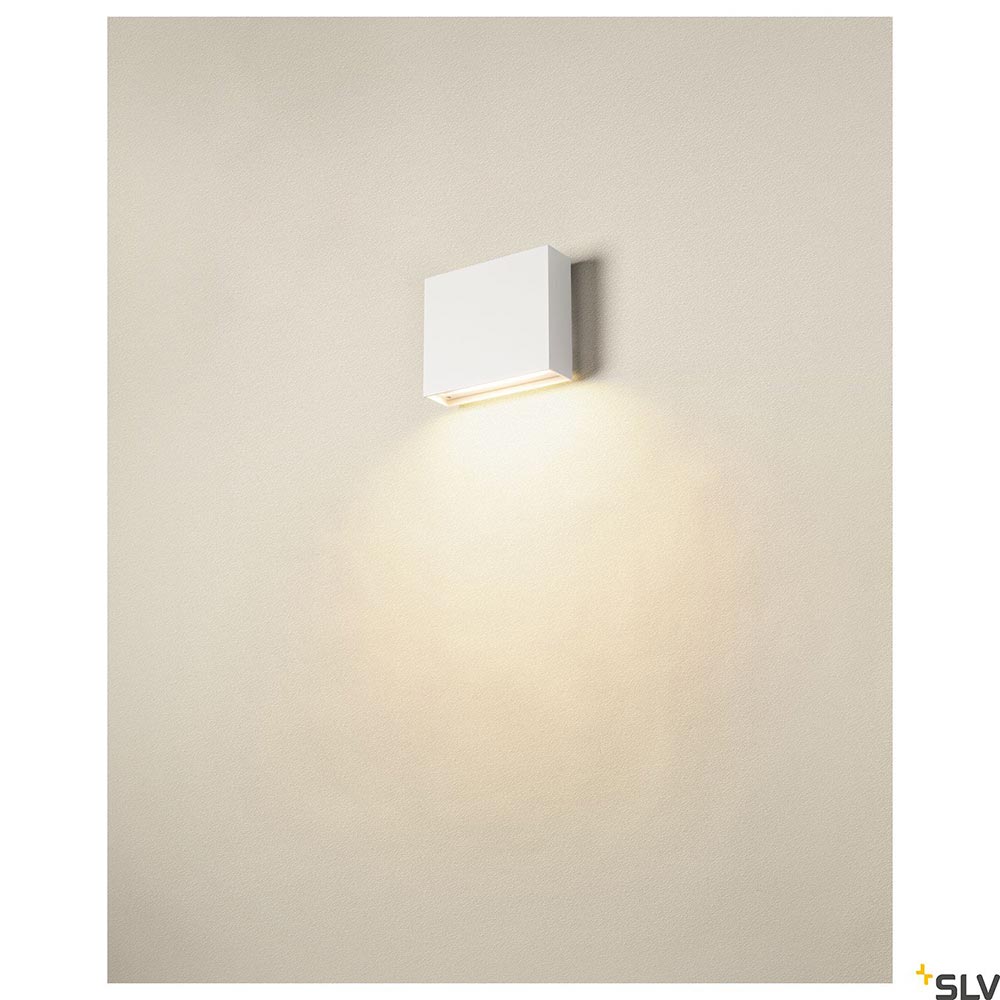 S.Luce SLV Quad Frame LED Wandaufbauleuchte Triac Weiß 2700/3000K