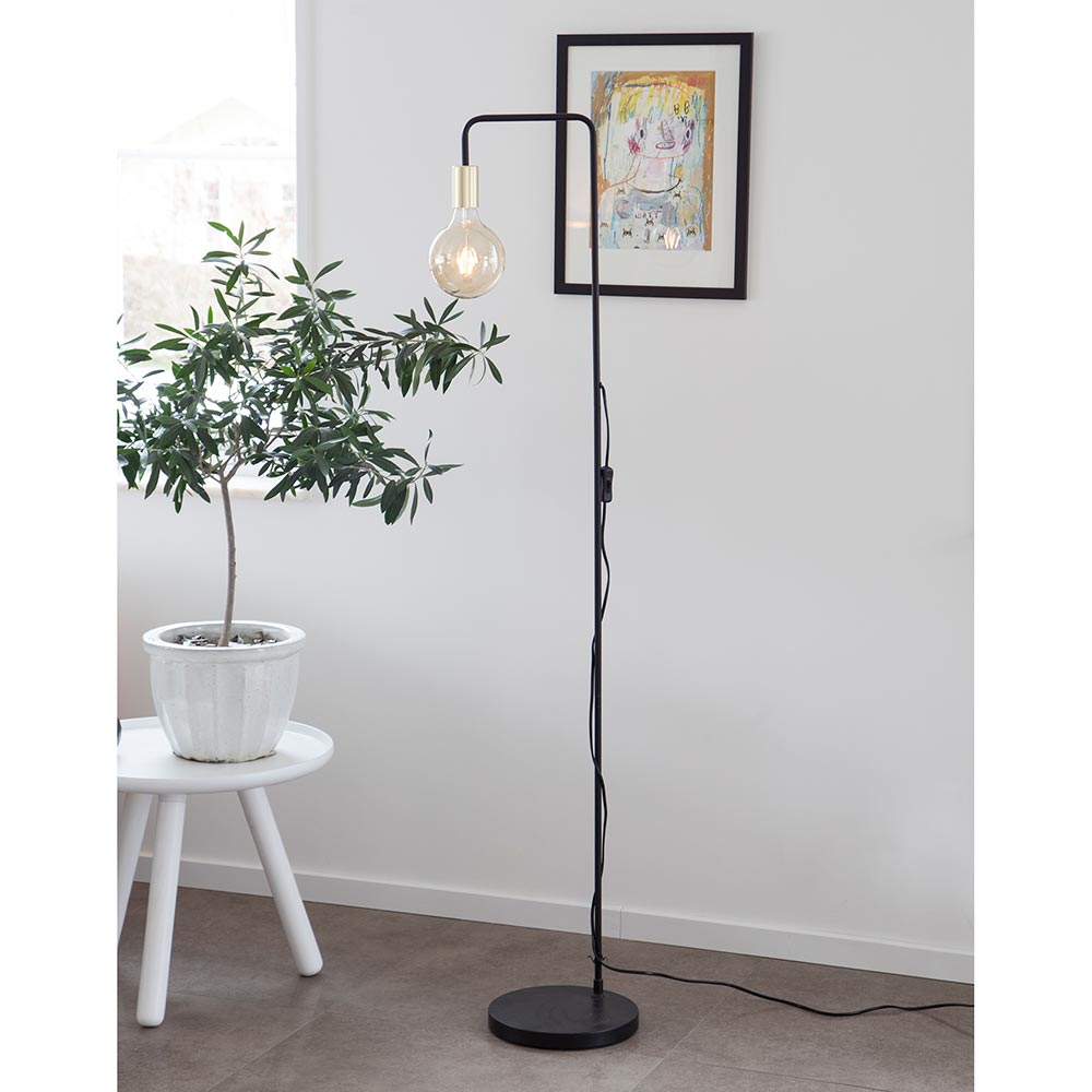 S.Luce Stehlampe Fondi 150cm Schwarz