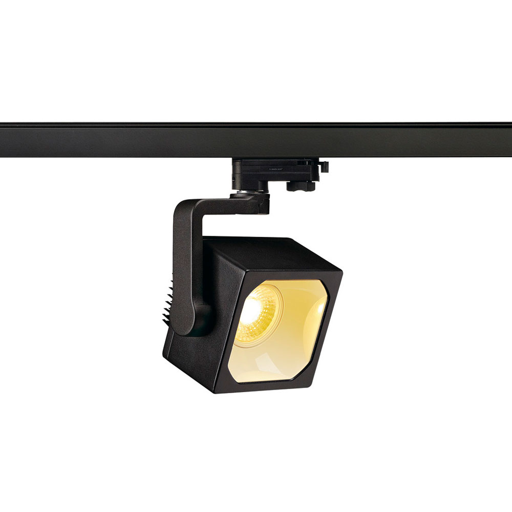 S.Luce SLV Euro Cube LED Spot 60° inkl. 3P.-Adapter 3000K CRI90 Schwarz