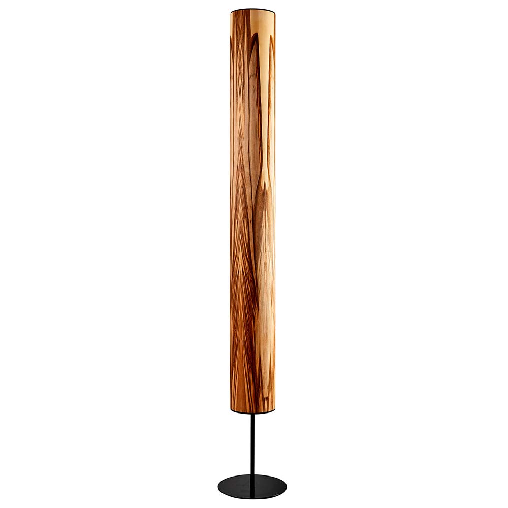 S.Luce LED Holz-Stehlampe Arbor 190cm Satin Nussbaum