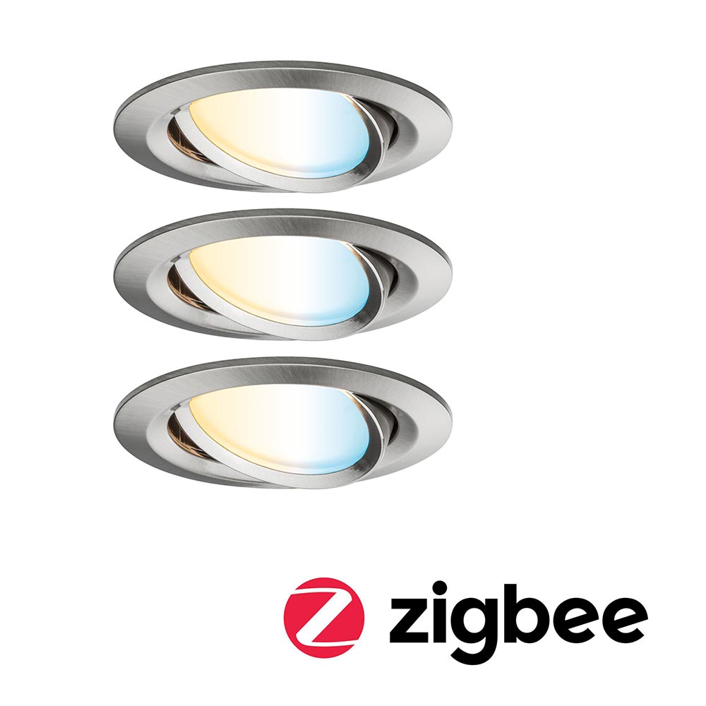 S.Luce LED Einbauleuchte Smart Home Zigbee Nova Plus 3er Basis-Set