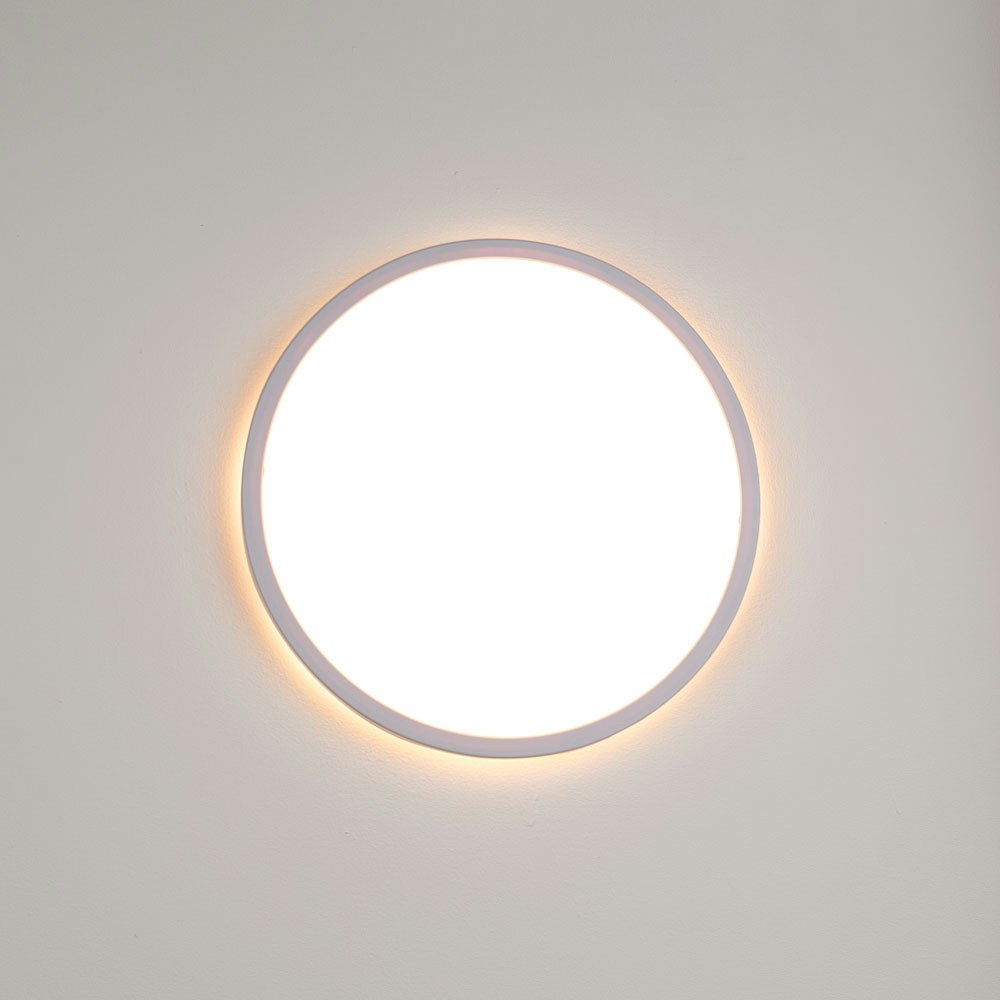 s.luce Disk 35cm LED Deckenleuchte Warmweiß Dimmbar » Weiß | Deckenlampen