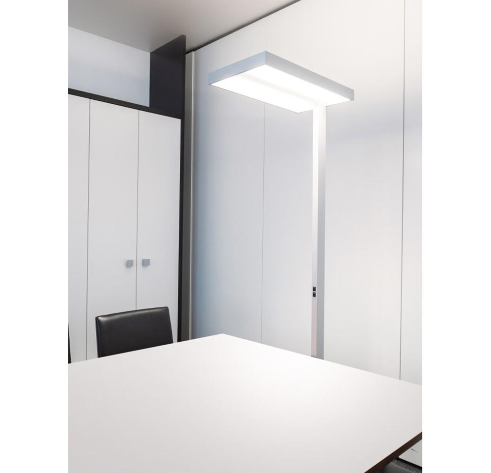 S.Luce Molto Luce System Büro Stehlampe 14290lm up & down Weiß