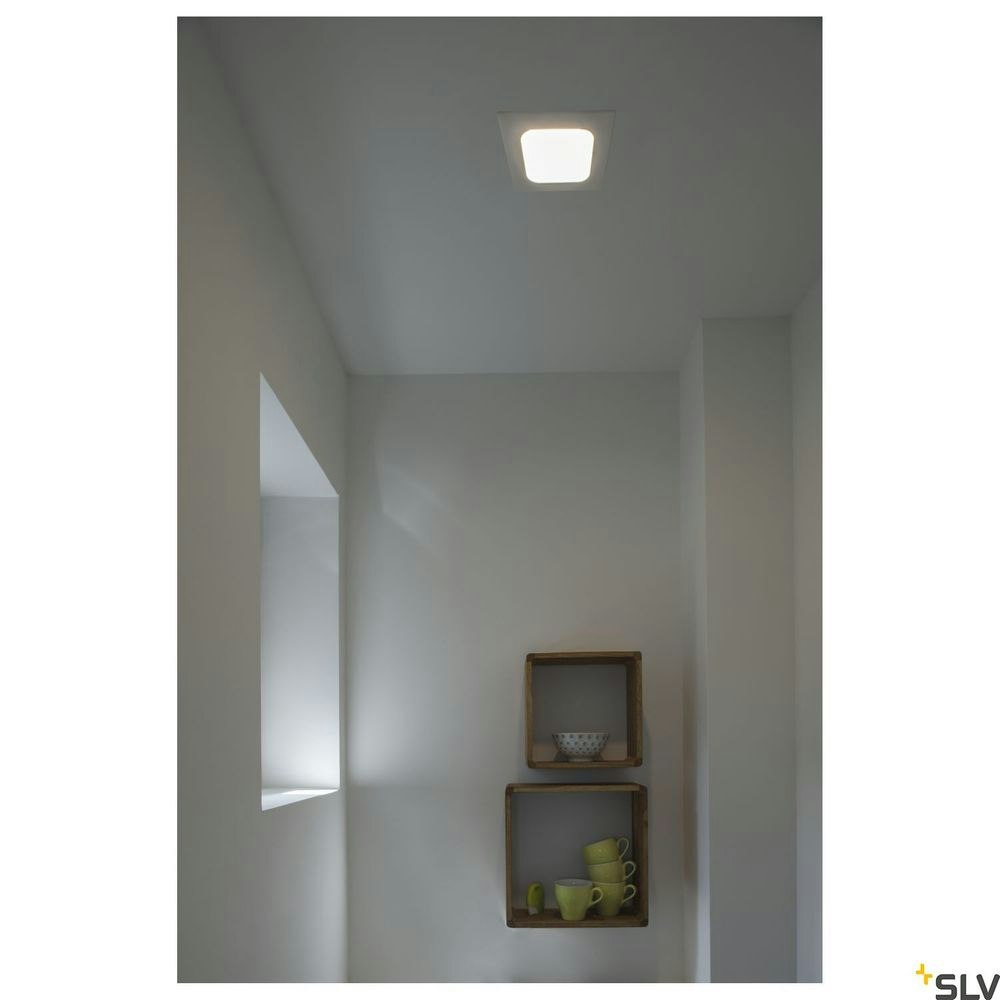 SLV Senser 18 Einbau-Deckenlampe 3000K Eckig Weiß thumbnail 2