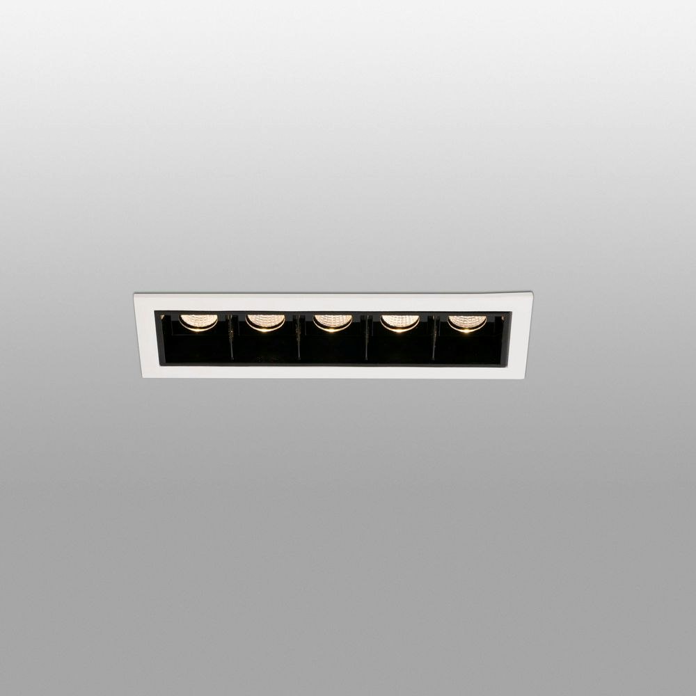 LED Einbaulampe TROOP 5x2W 3000K Weiß, Schwarz 