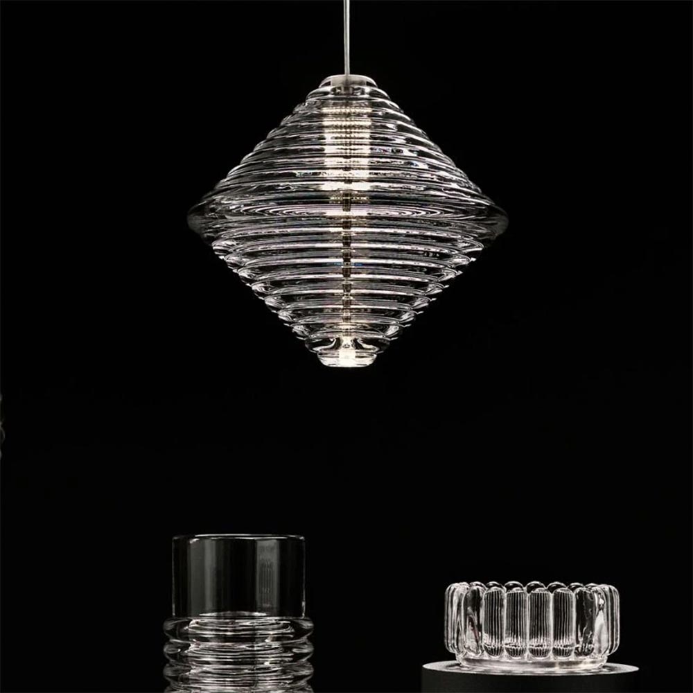 S.Luce Tom Dixon Press Cone Glas-Pendelleuchte