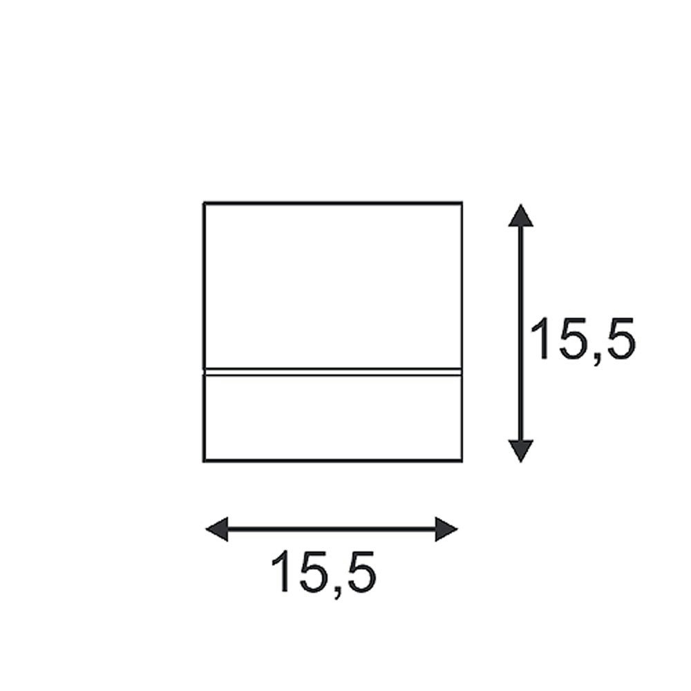SLV Kardamod Surface Square ES111 Single Deckenleuchte eckig weiß GU10 max. 75W zoom thumbnail 3
