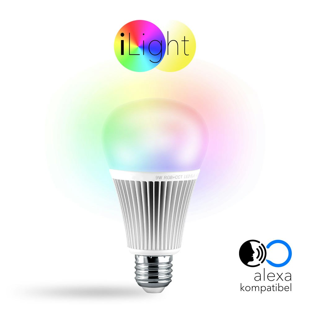s.LUCE iLight E27 LED Alexa RGBW CCT 2700-6500K 850lm 9W zoom thumbnail 1