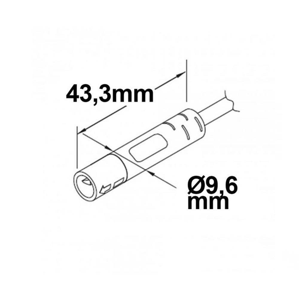 Mini-Plug Anschlussfassung weiblich 1m 2x0.75 Schwarz max. 24V/6A zoom thumbnail 2