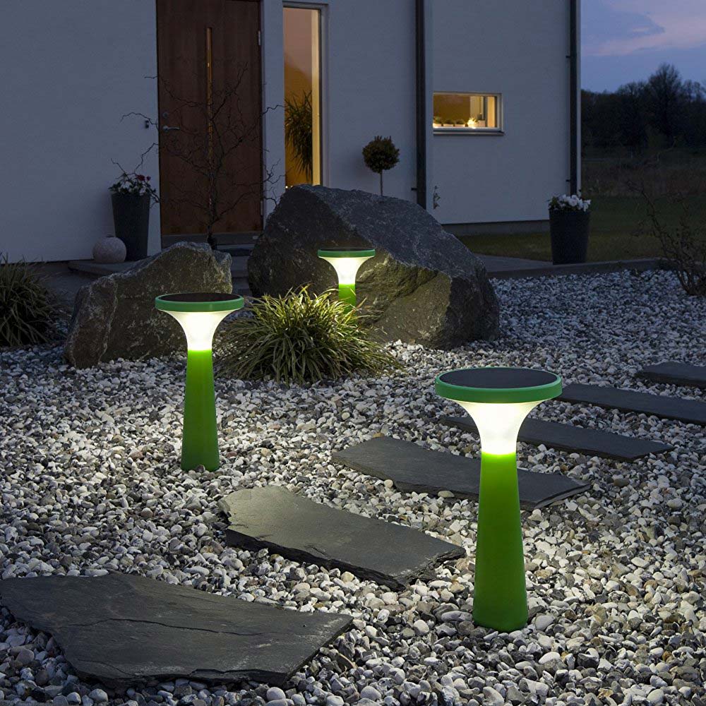 S.Luce LED Solar Dekoleuchte Assisi Aton 45cm Grün