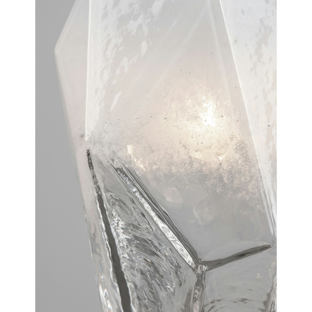 Nova Luce Ice Lampe à suspendre à 3 flammes blanche, transparente 2