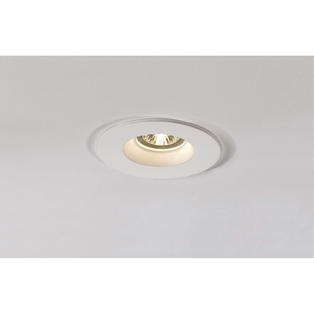 S.Luce SLV Gips Downlight Plastra rund Weiß