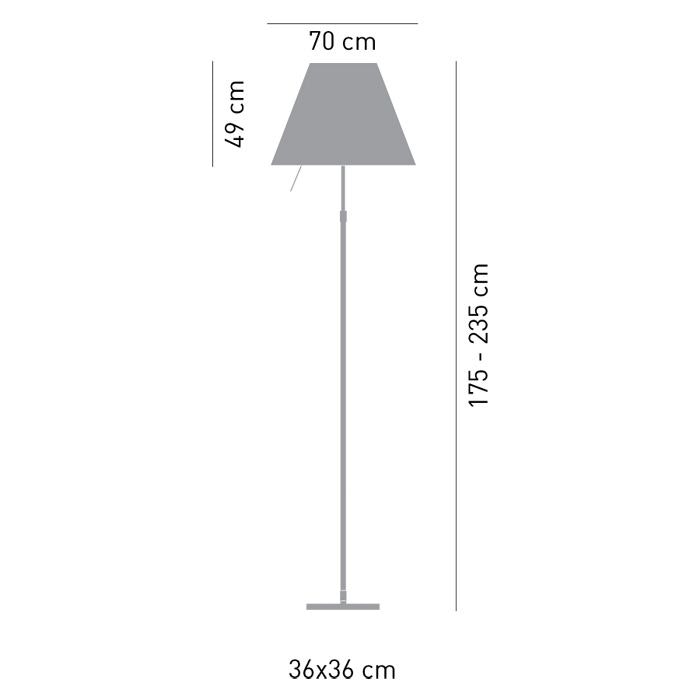 Luceplan Stehlampe Grande Costanza mit Sensor-Dimmer zoom thumbnail 5