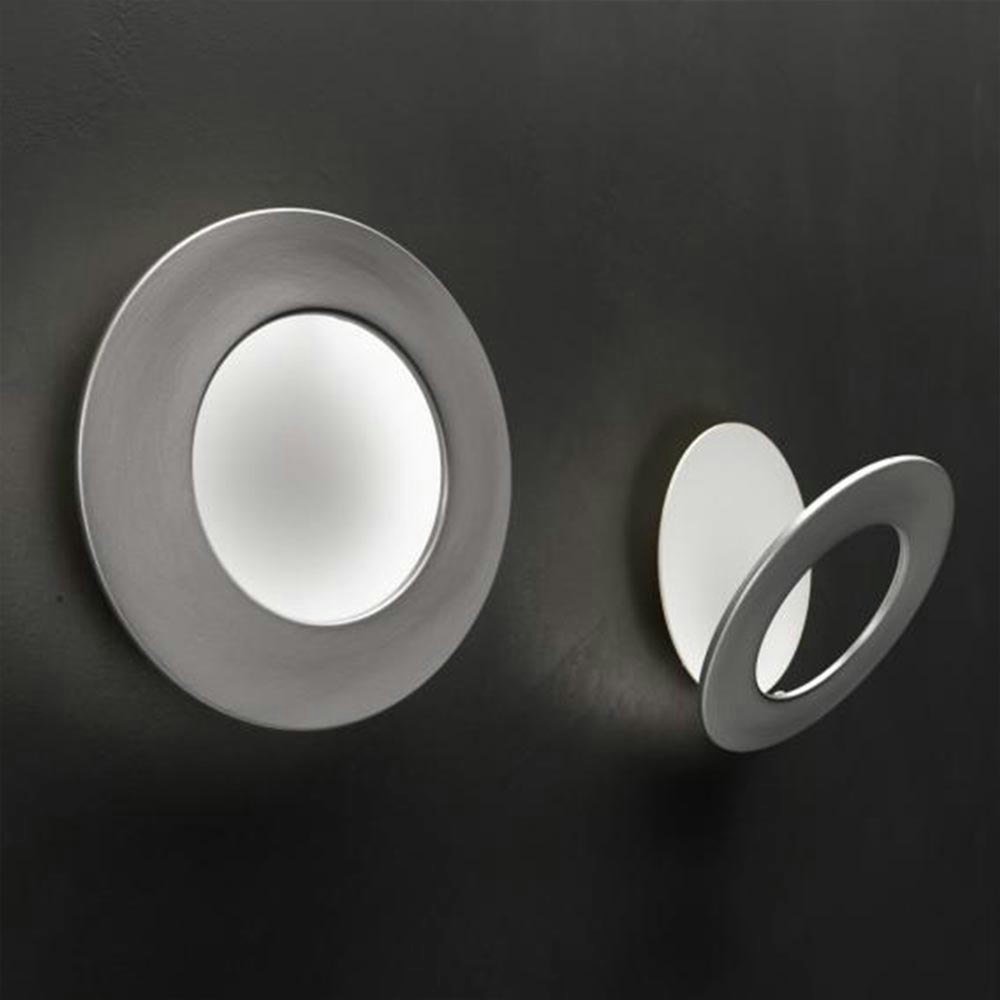 Icone LED Wandleuchte Vera Ø 31cm Weiß, Alu-gebürstet zoom thumbnail 1