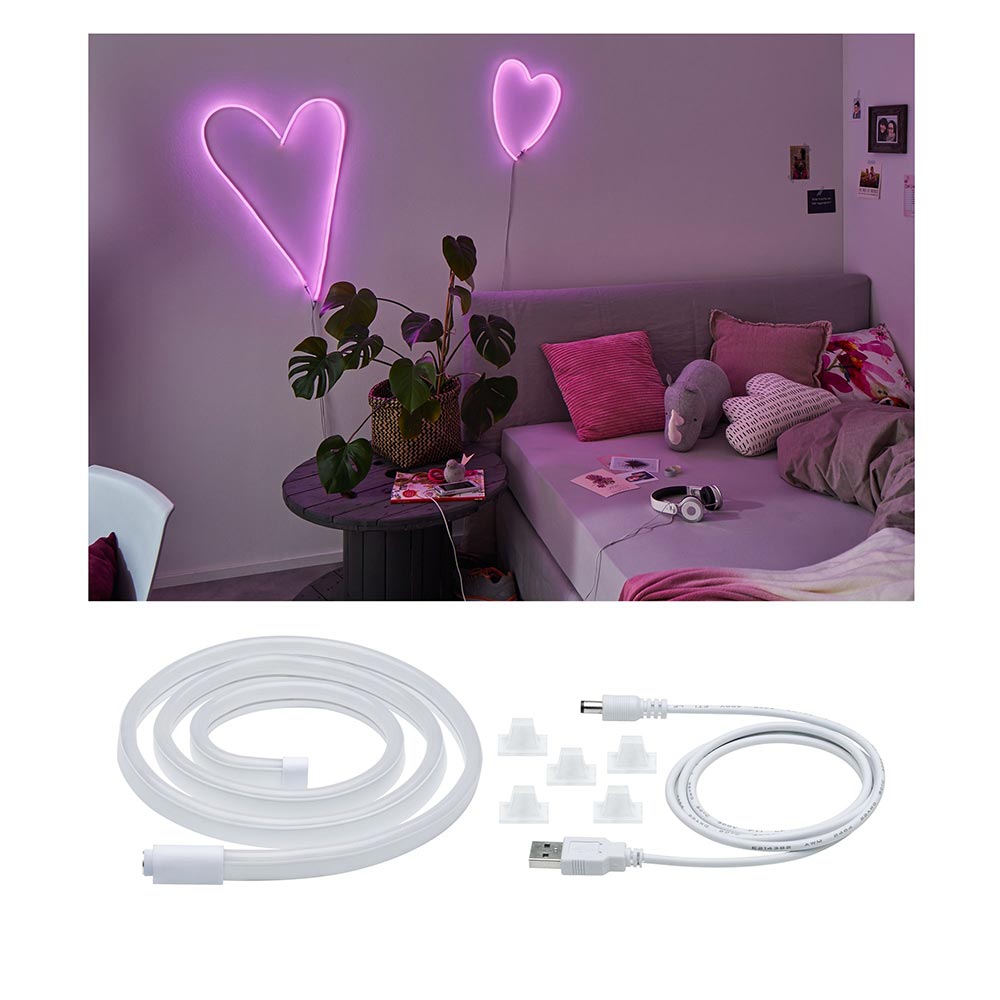 S.Luce USB-LED Strip Neon 1m Colorflex Pink