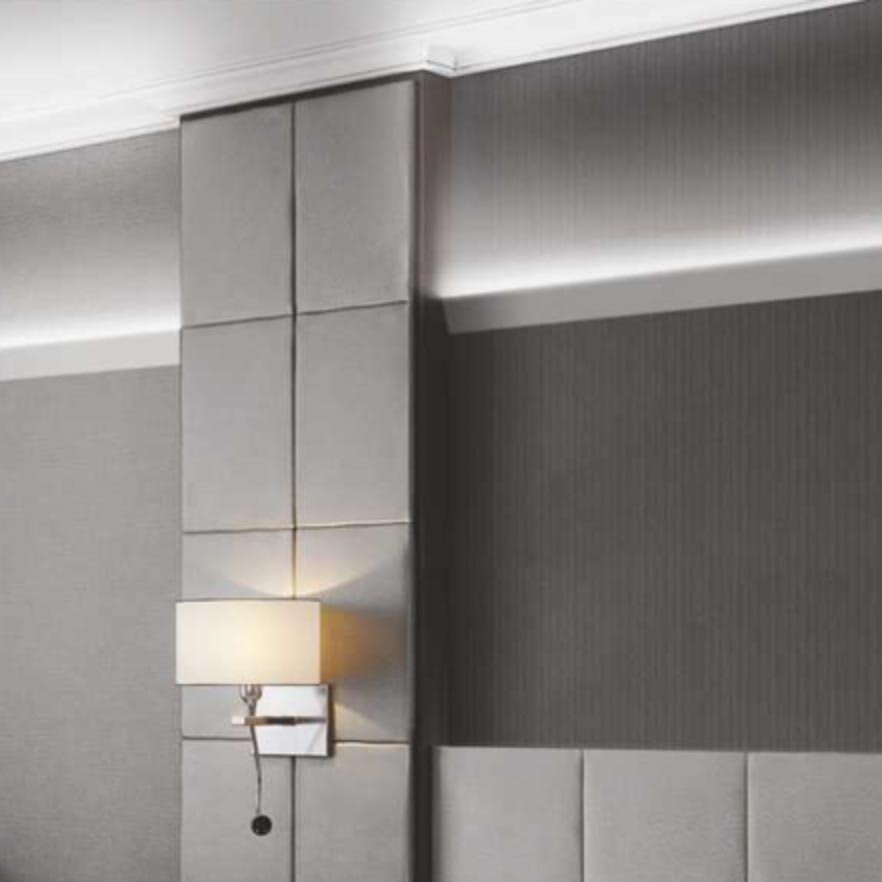 Aufbau-Wandprofil schräg 200cm Weiß ohne Abdeckung für LED-Strips 2