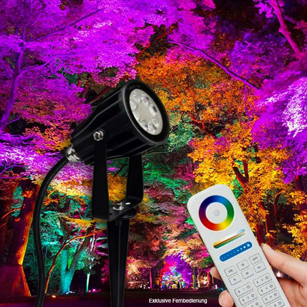 iLight LED Spießstrahler 6W RGB + CCT Farbig & Weiß thumbnail 1