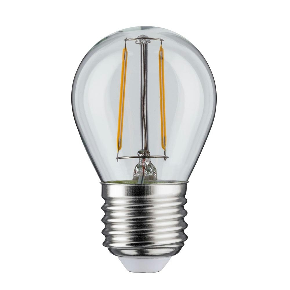 E27 2,6W Leuchtmittel 5er Bündel LED Filament 2700K Tropfen Klar thumbnail 3