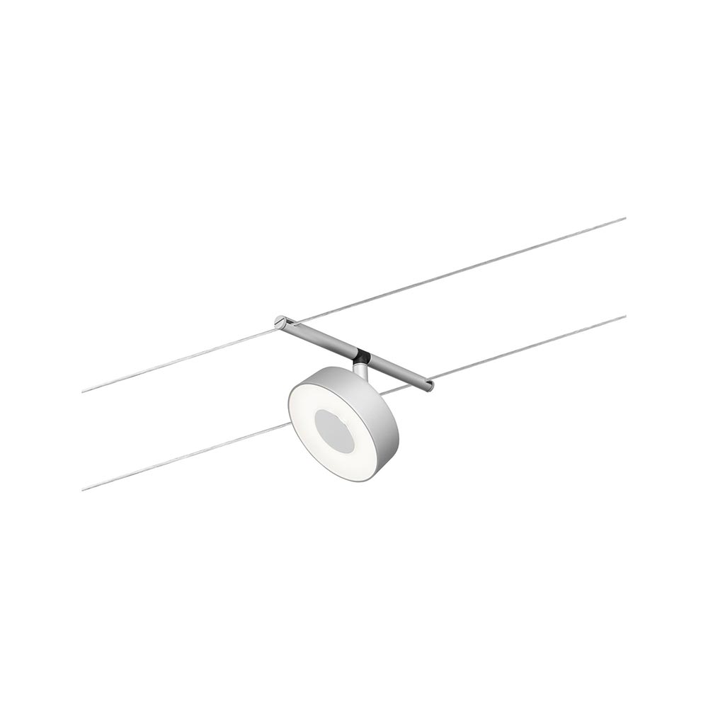 S.Luce CorDuo LED Seilsystem Circle Einzelspot Chrom-Matt