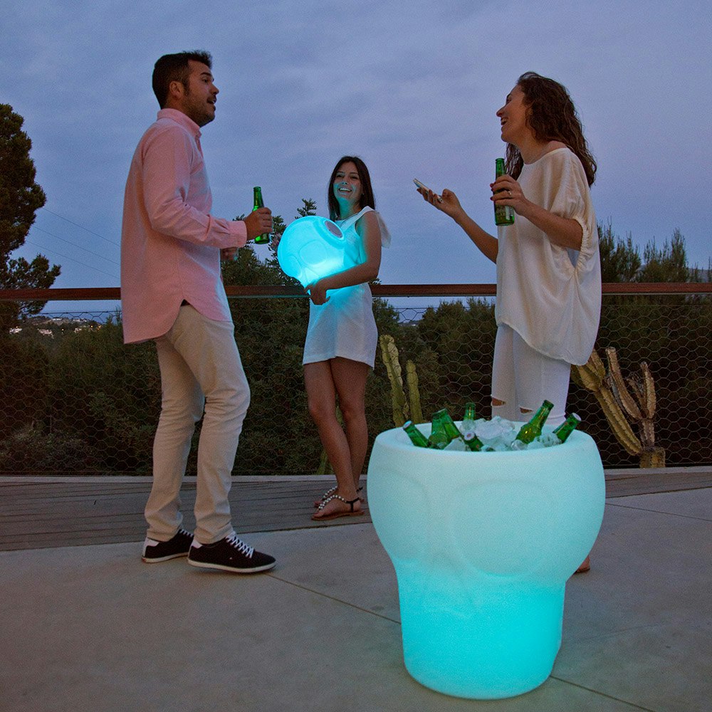 Licht-Trend LED-Flaschenkühler Melvin Totenkopf mit Akku
                                        