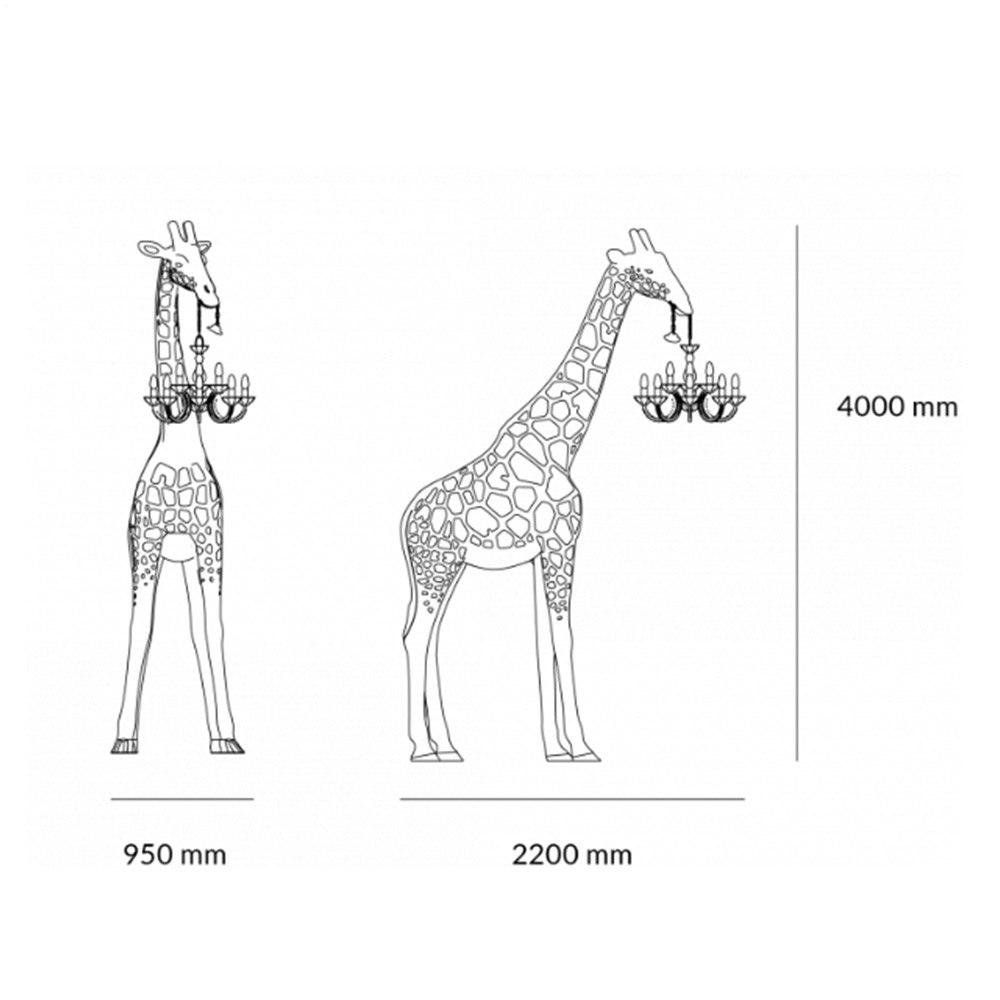 Qeeboo Giraffe in Love Stehleuchte 400cm Lebensgroß zoom thumbnail 6