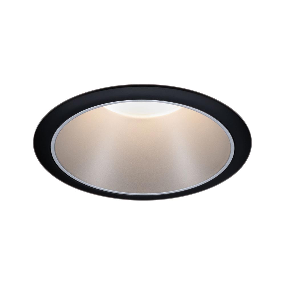 S.Luce LED Einbauleuchte Cole LED Rund 8,8cm Schwarz, Silber