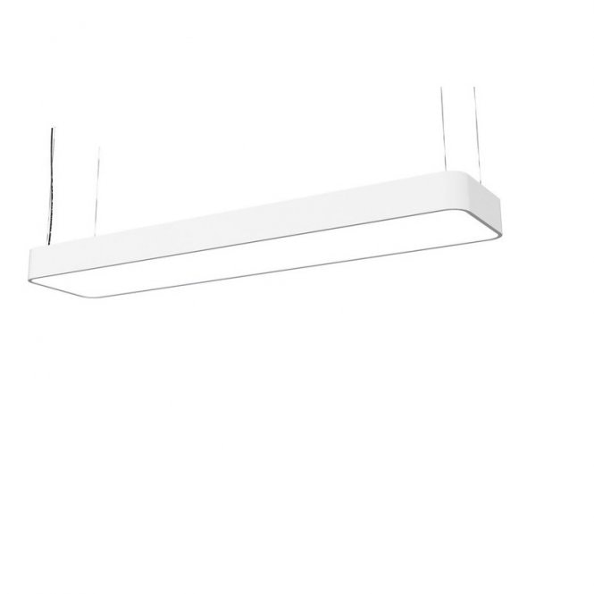 LED Büro-Hängelampe Talu 90x20cm Weiß 