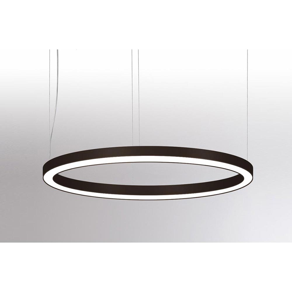 S.Luce Molto Luce Rinq LED-Ringleuchte Ø 150cm Schwarz DALI Dimmbar