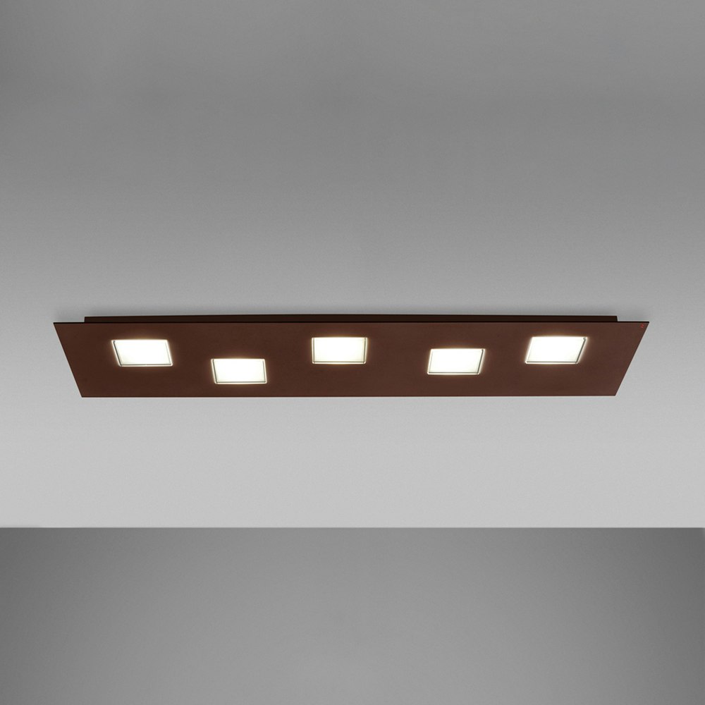Fabbian Quarter LED-Deckenleuchte rechteckig 5-flammig 2