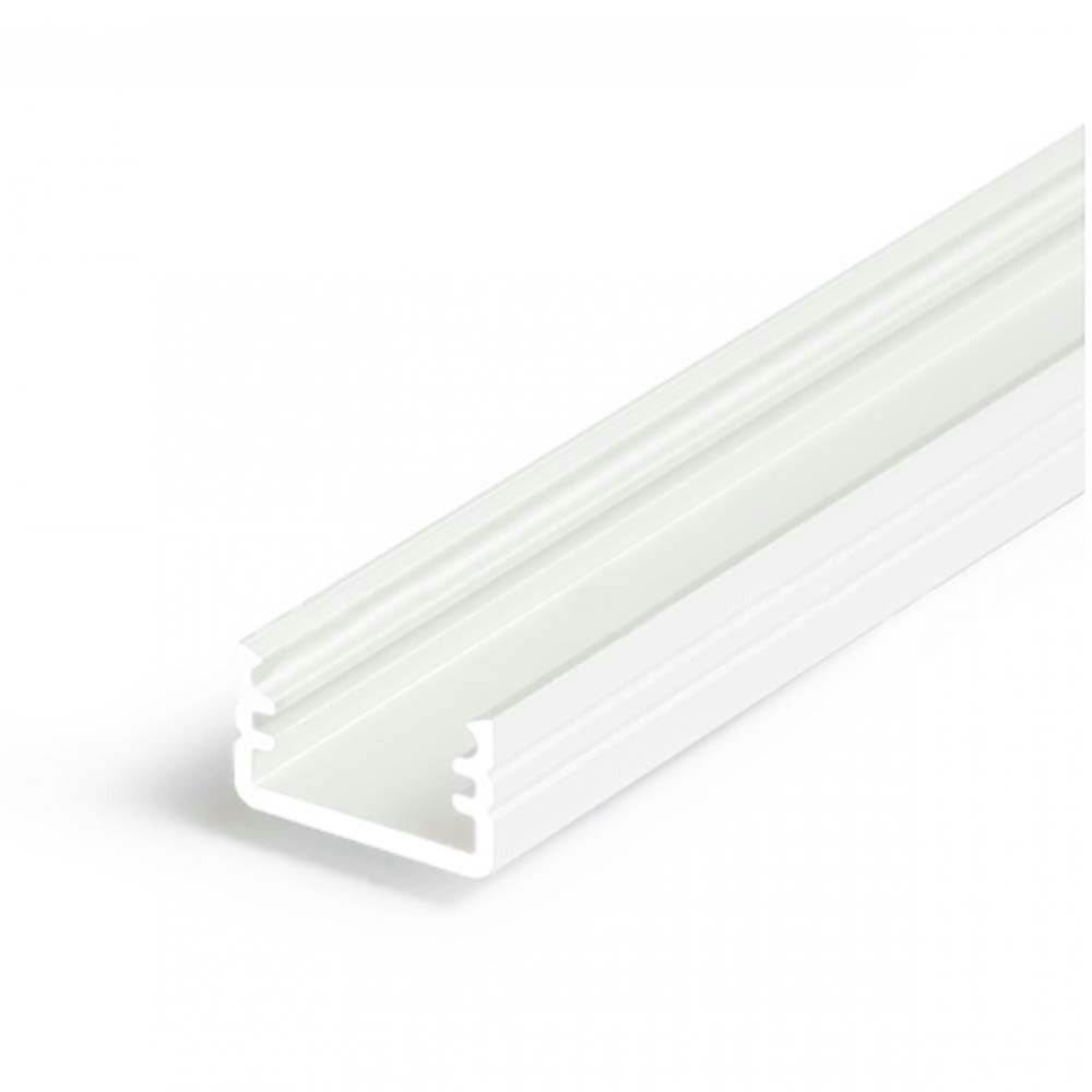 Aufbauprofil mini 200cm Weiß ohne Abdeckung für LED-Strips thumbnail 1